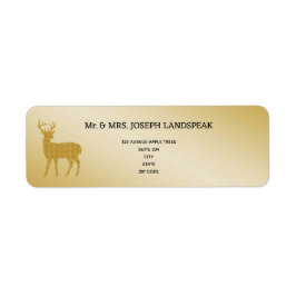 Eleganter Gold Glitzer Deer Buck Wedding