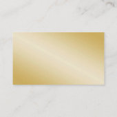 Eleganter Gold Glitzer Deer on Imitats Gold Wachs Platzkarte (Rückseite)