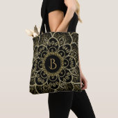Eleganter Gold Glitzer Floral Mandala Tasche (Von Nahem)