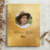 Eleganter Gold Glitzer Foto Chic Planer