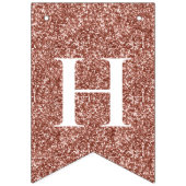 Eleganter Gold Glitzer Geburtstag Wimpelkette (Zweite Fahne)