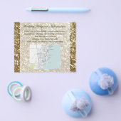 Eleganter Gold Glitzer gedruckte Hochzeit Flyer (Einzeln)