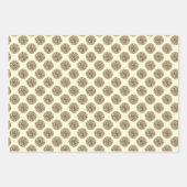 Eleganter Gold Glitzer Geschenkpapier Set (Vorderseite 2)