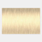 Eleganter Gold Glitzer Geschenkpapier Set (Vorderseite)