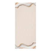Eleganter Gold Glitzer Marble Agate Moderner Chic Werbekarte (Hinten)