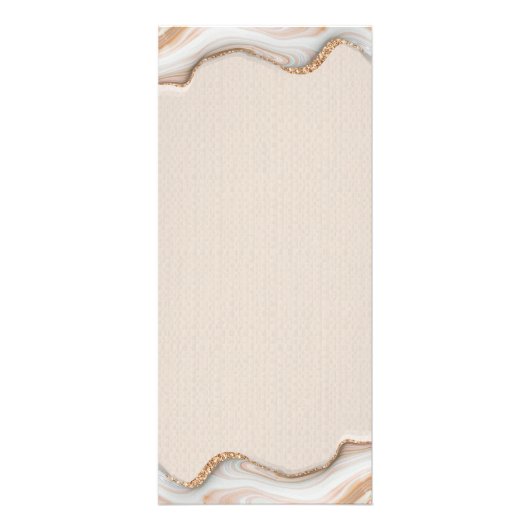 Eleganter Gold Glitzer Marble Agate Moderner Chic Werbekarte (Hinten)