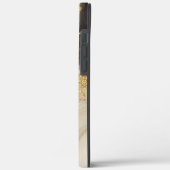 Eleganter Gold Glitzer Marmor Moderner Chic Case-Mate iPhone Hülle (Rückseite / Links)
