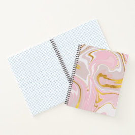 Eleganter Gold Glitzer Marmor Modernes Design Note Notizblock