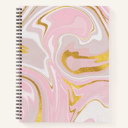 Eleganter Gold Glitzer Marmor Modernes Design Note Notizblock (Vorderseite)