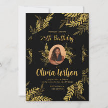 Eleganter Gold Glitzer Quinceañera 25. Hochzeit