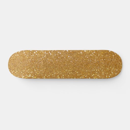 Eleganter Gold Glitzer Skateboard (Horizontal)