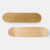 Eleganter Gold Glitzer Skateboard (Horizontal)