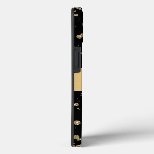 Eleganter Gold Glitzer Sparkle Case-Mate iPhone Hülle (Rückseite / Rechts)