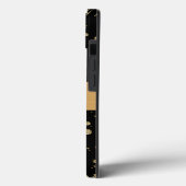 Eleganter Gold Glitzer Sparkle Case-Mate iPhone Hülle (Rückseite / Links)