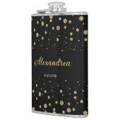 Eleganter Gold Glitzer Sparkle Flachmann (Links)