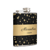Eleganter Gold Glitzer Sparkle Flachmann (Rechts)