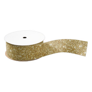 Eleganter Gold Glitzer Sparkle Ripsband
