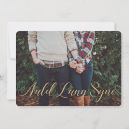 Eleganter Gold Glitzer Style Auld Lang Syne