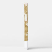 Eleganter Gold Glitzer Weihnachten Snowflake Muste Case-Mate iPhone Hülle (Rückseite / Rechts)