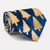 Eleganter Gold Glitzer Weihnachtsbaum Weihnachten  Krawatte (Gerollt)
