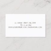 Eleganter Gold Glitzer Zimmermädchen ReinigungsHou Visitenkarte (Rückseite)