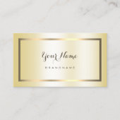 Eleganter Gold Gradient Effect Beruflich Trendy Visitenkarte (Vorderseite)