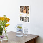 Eleganter Gold Graduate Collage Abschluss Keepake Foliendrucke (Ablage(Küche))