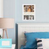 Eleganter Gold Graduate Collage Abschluss Keepake Foliendrucke (In Situ (Schlafzimmer))