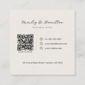 Eleganter Gold Haarstylist Terminkarte (Rückseite)