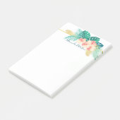 Eleganter Gold Hawaiian Hibiskus Post-It-Notes Post-it Klebezettel (angewinkelt)