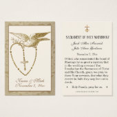 Eleganter Gold Heiliger Geist Hochzeit Heilige Kar (Vorne & Hinten)