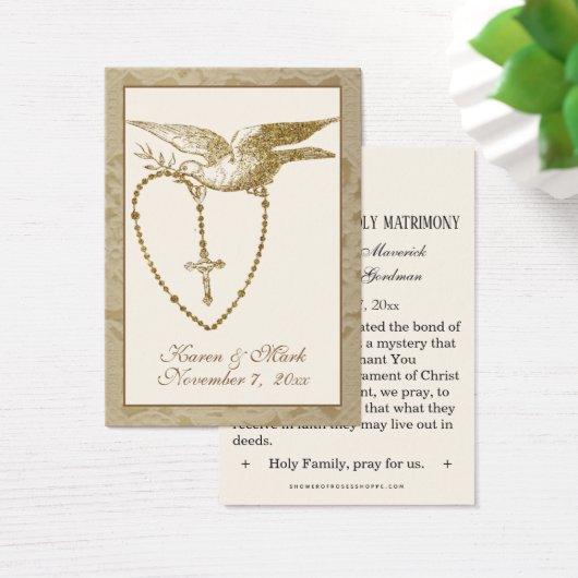 Eleganter Gold Heiliger Geist Hochzeit Heilige Kar (Schreibtisch)