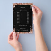 Eleganter Gold Kupfer auf beiden Seiten Flyer (Handgriff)