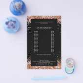 Eleganter Gold Kupfer auf beiden Seiten Flyer (Einzeln)