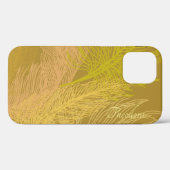 Eleganter Gold Leaf Olivenöl Hintergrund Case-Mate iPhone Hülle (Rückseite (Horizontal))