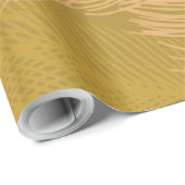 Eleganter Gold Leaf Olivenöl Hintergrund Geschenkpapier (Rolleneckpunkt)