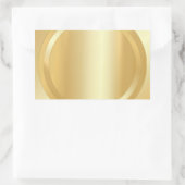 Eleganter Gold Look Glamour Vorlage Text hinzufüge Rechteckiger Aufkleber (Tasche)