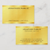 Eleganter Gold Look Premium Visitenkarte (Vorne/Hinten)