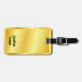 Eleganter Gold Look Template Klassischer Text im a Gepäckanhänger (Vorderseite horizontal)