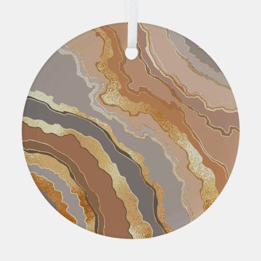 Eleganter Gold Marmor: Stilisierter Hintergrund. Ornament Aus Glas (Rückseite)