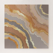 Eleganter Gold Marmor: Stilisierter Hintergrund. Puzzle (Horizontal)