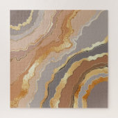 Eleganter Gold Marmor: Stilisierter Hintergrund. Puzzle (Vertikal)