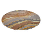 Eleganter Gold Marmor: Stilisierter Hintergrund. Schneidebrett (Ecke)