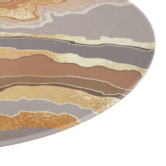 Eleganter Gold Marmor: Stilisierter Hintergrund. Schneidebrett (Ecke)