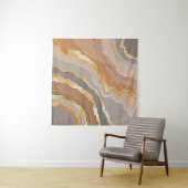 Eleganter Gold Marmor: Stilisierter Hintergrund. Wandteppich (Beispiel (Horizontal))