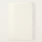 Eleganter Gold Peacock Wedding Planer Kalender (Rückseite)