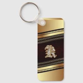 Eleganter Gold Personalisiert Monogram Gift Schlüs Schlüsselanhänger