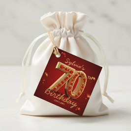 Eleganter Gold-Rot-Rubin-Edelstein-Schmuck 70. Geb Geschenkanhänger