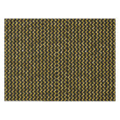 Eleganter Gold Schwarzer Glitzer Zickzack Streifen Tischdecke (Vorderseite (Horizontal))