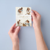 Eleganter Gold Script Foto Collage Weihnachts-Flye Flyer (Gruppe)
